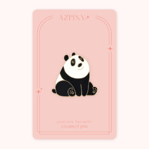 pin brošňa panda